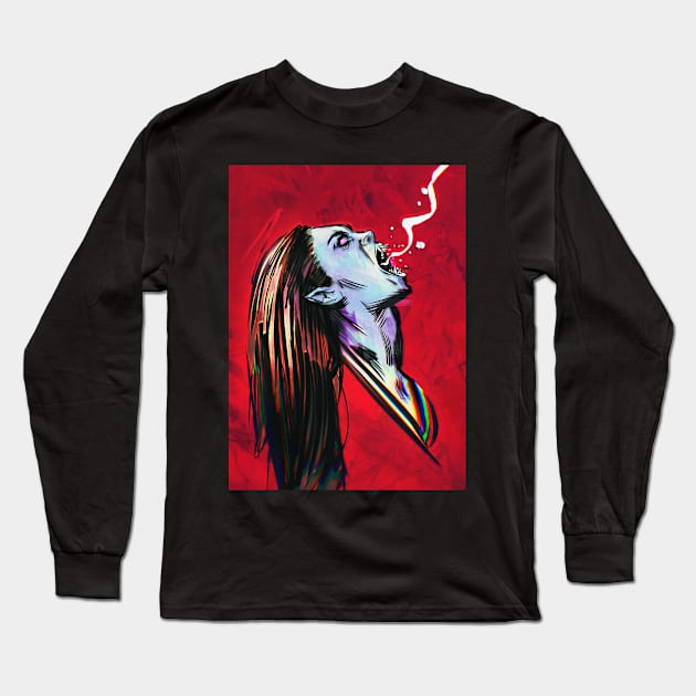 Vampi Long Sleeve T-Shirt by PissCharming